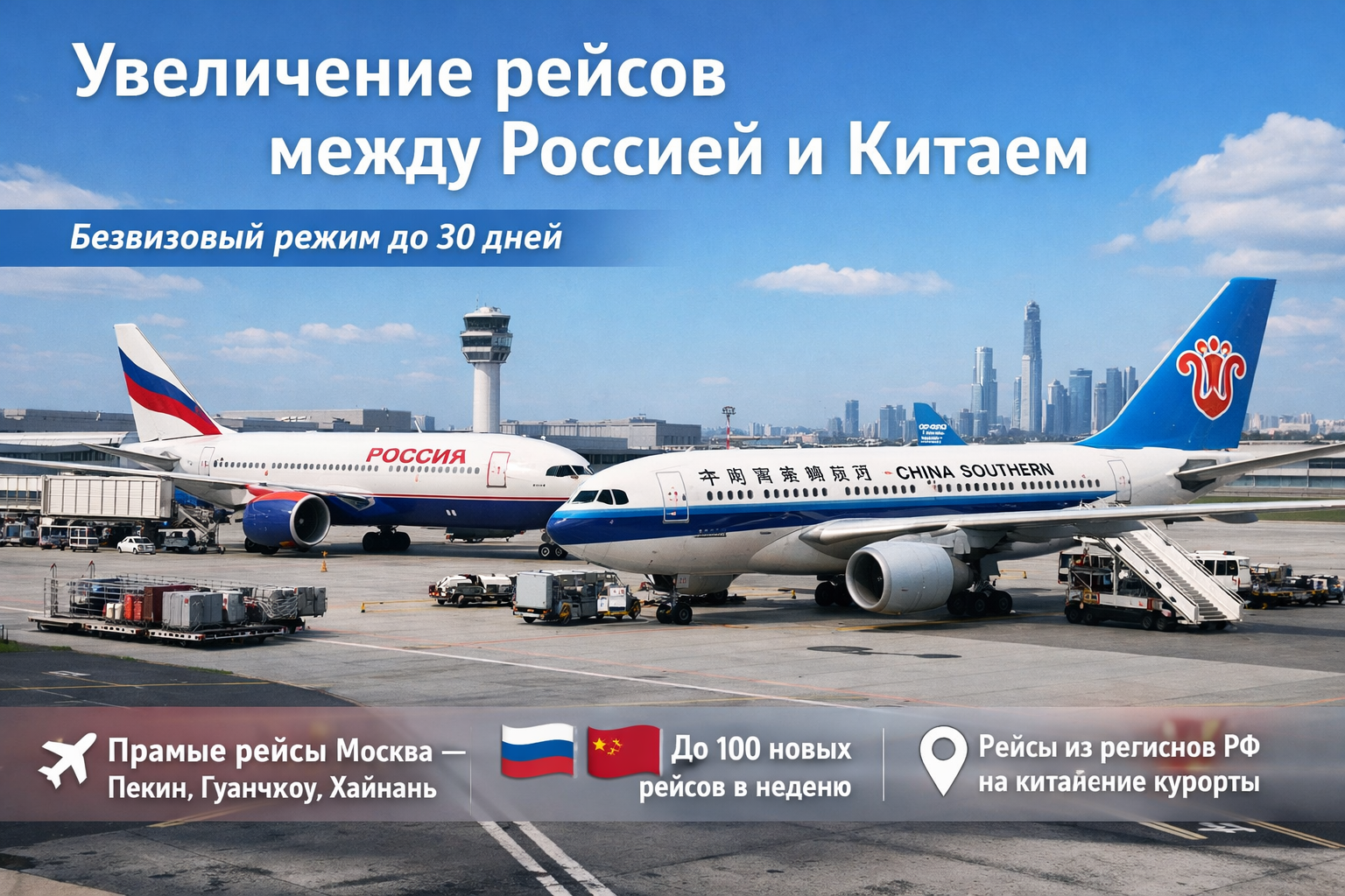 Russia–China: more flights, no visa needed